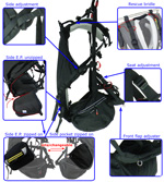 SLT PM High Hook-In harness features