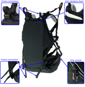 SLT PM High Hook-In harness features