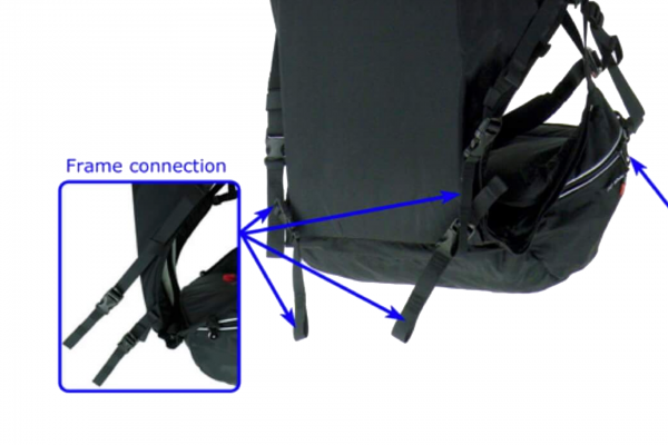 80018 - Replacement Webbing for Harness to frame connection (set of 2 pieces) - Image 2